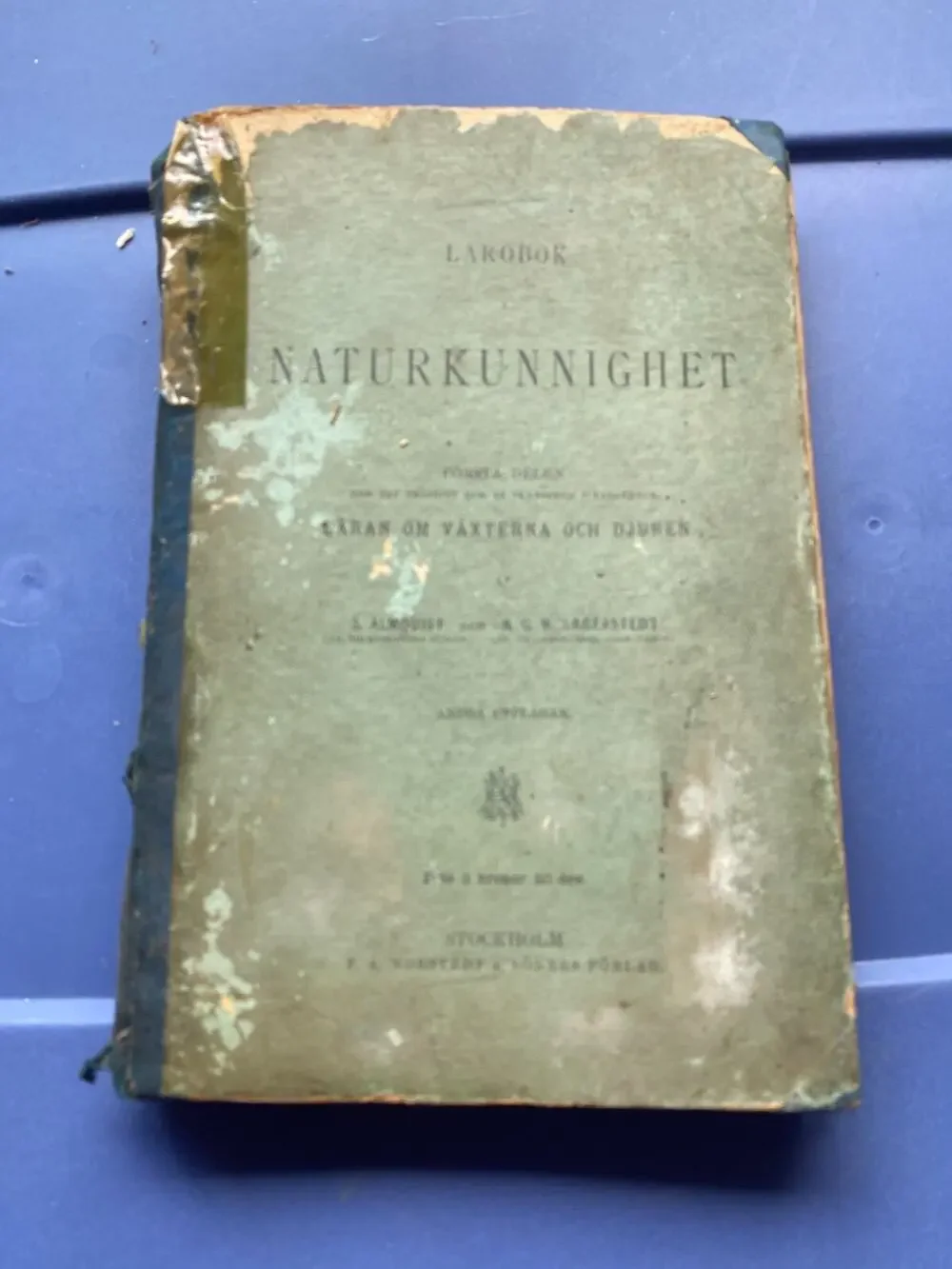 Naturkunnighet Första Delen-Laran om Växterna och Djuren Lärobok 1879 Book